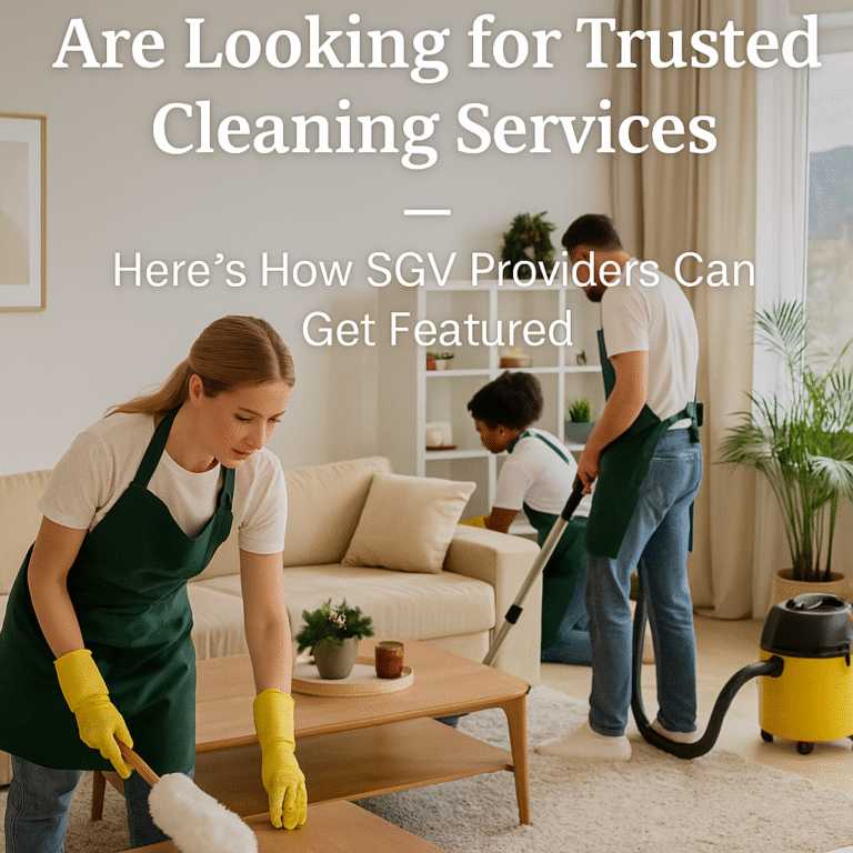 Professional cleaning team preparing a Pasadena living room for the holidays, representing San Gabriel Valley cleaning companies that serve Pasadena homeowners.