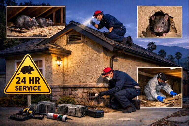 Pasadena home exterior showing common rodent entry points where exclusion and rodent proofing help prevent infestations