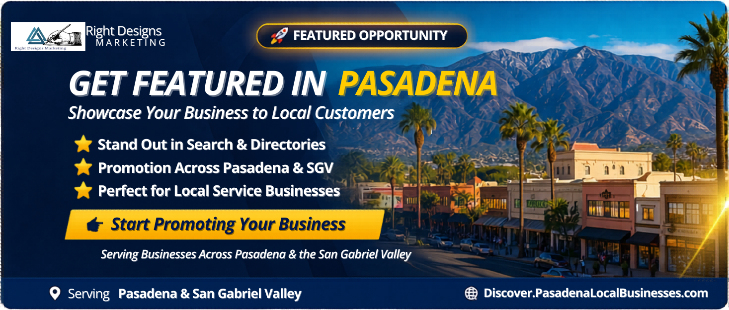 Boost your business visibility in Pasadena with featured placement