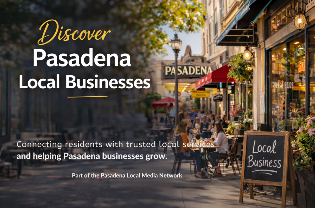 Pasadena local businesses shops and services in Pasadena California