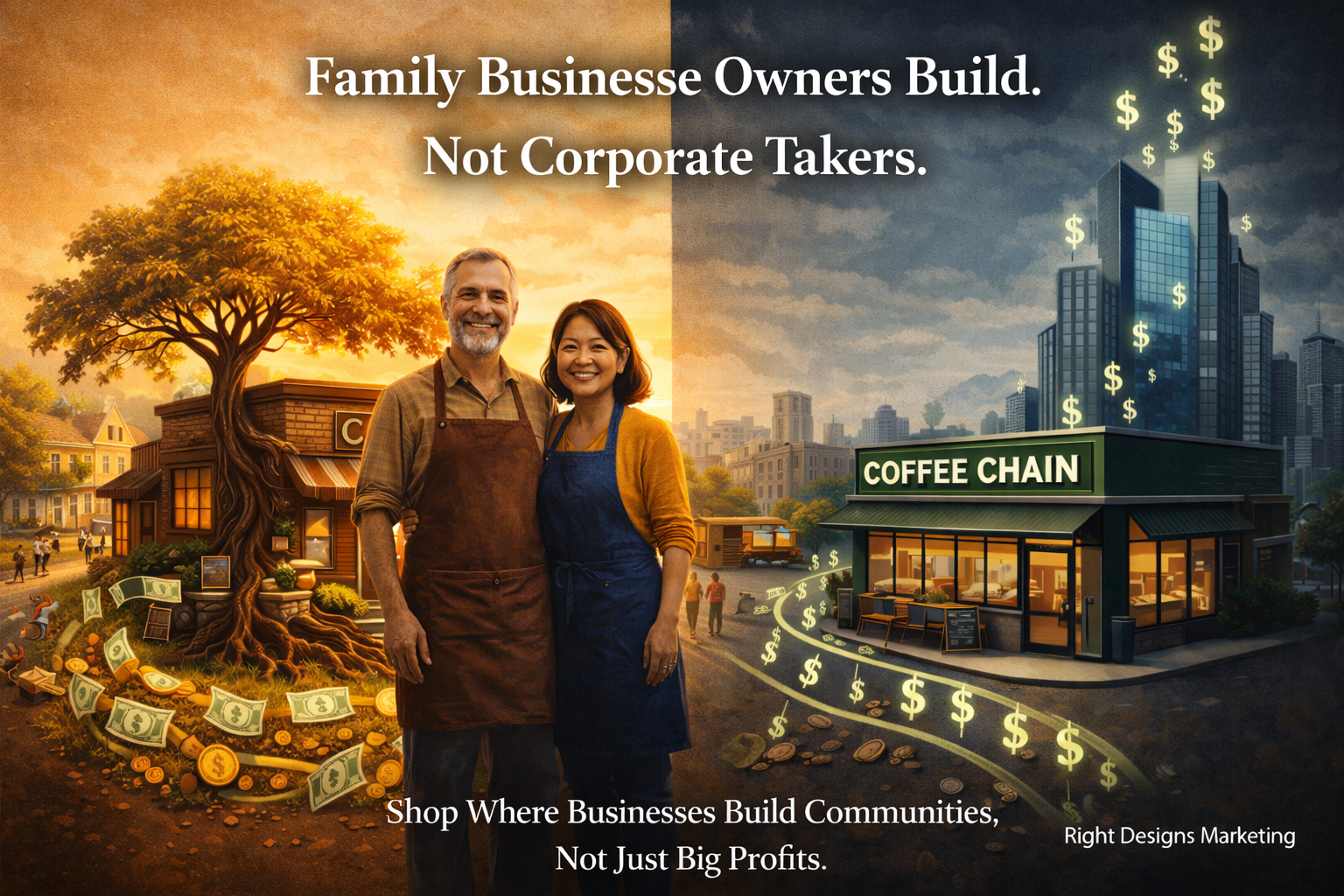 Independent service pros vs corporate systems highlighting local SGV businesses and community impact